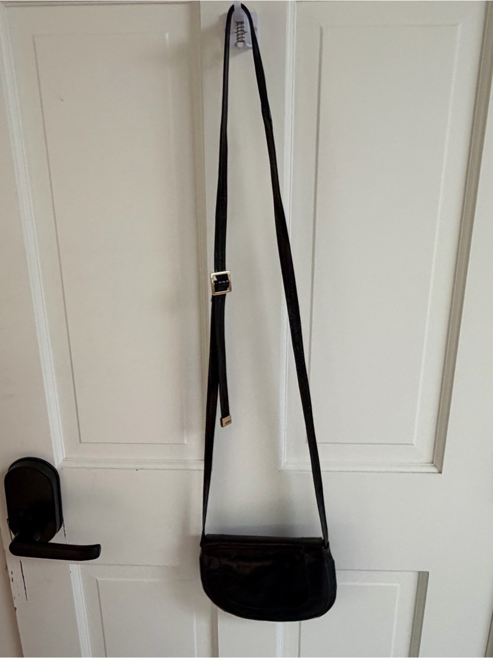 Hobo Black Crossbody Bag - Sleek Minimal Design